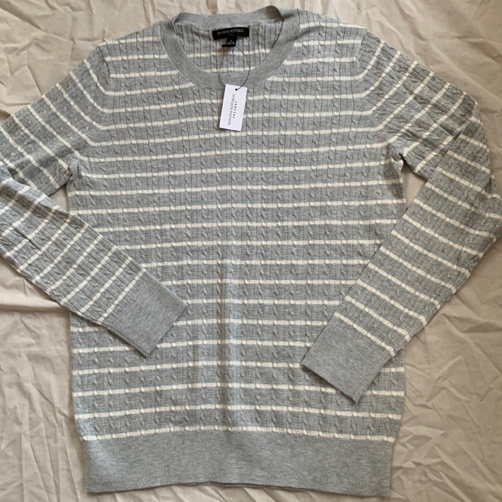 Banana Republic Factory cotton/nylon crew neck sweater